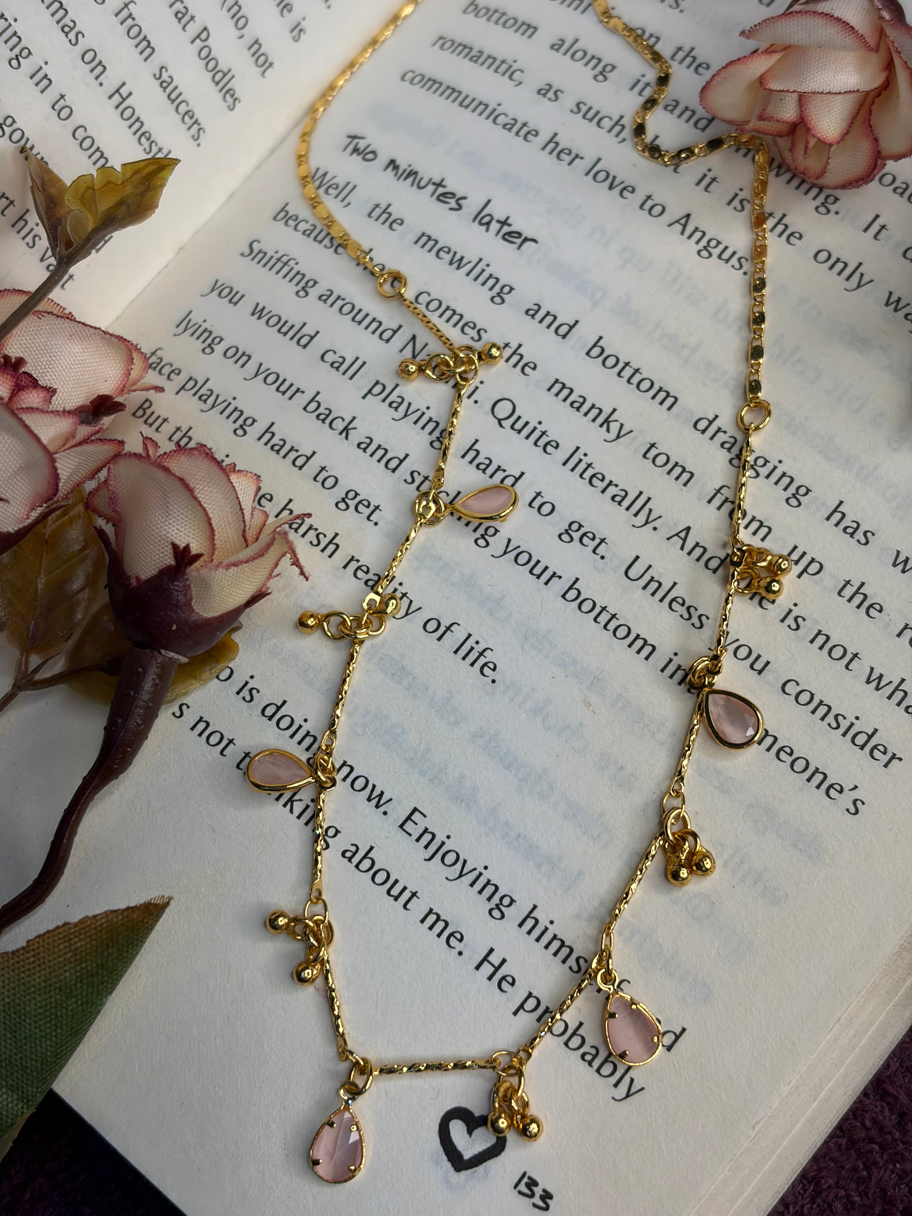 Pink Drops Chain