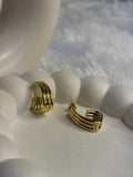 Anti Tarnish Half Ring Earrings