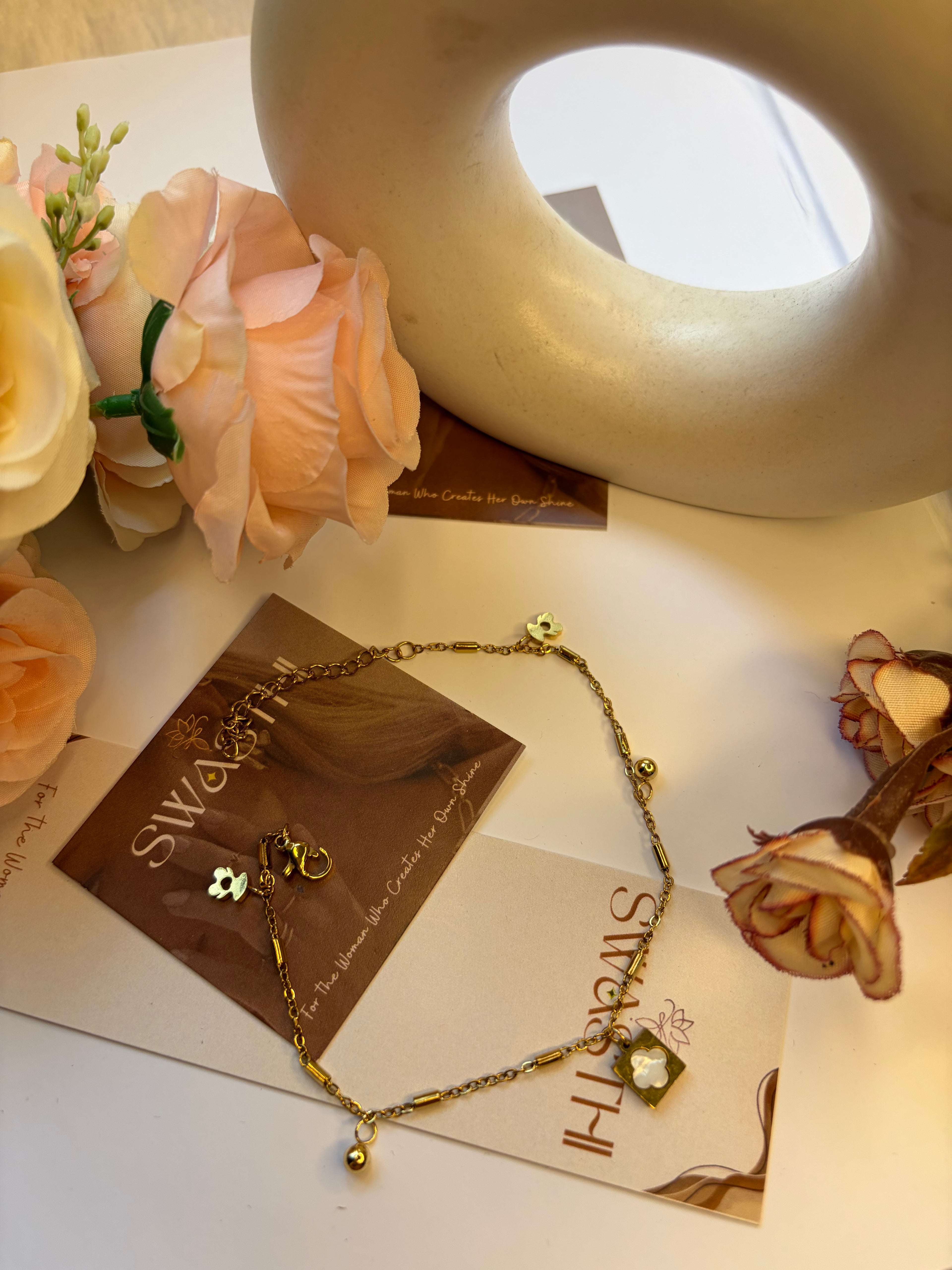 Anti Tarnish Charms Chain Braclet