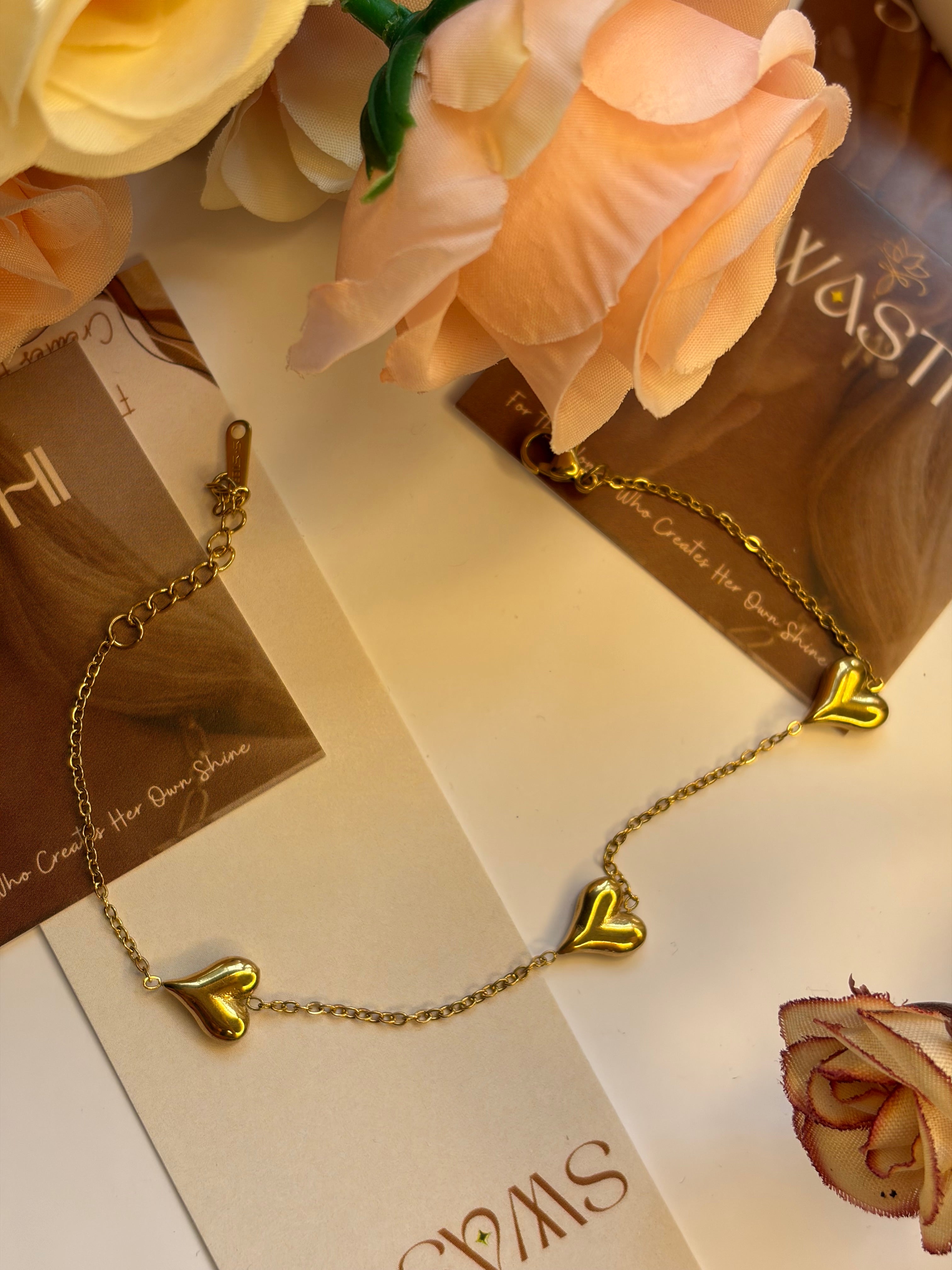 Heart Chain Braclet