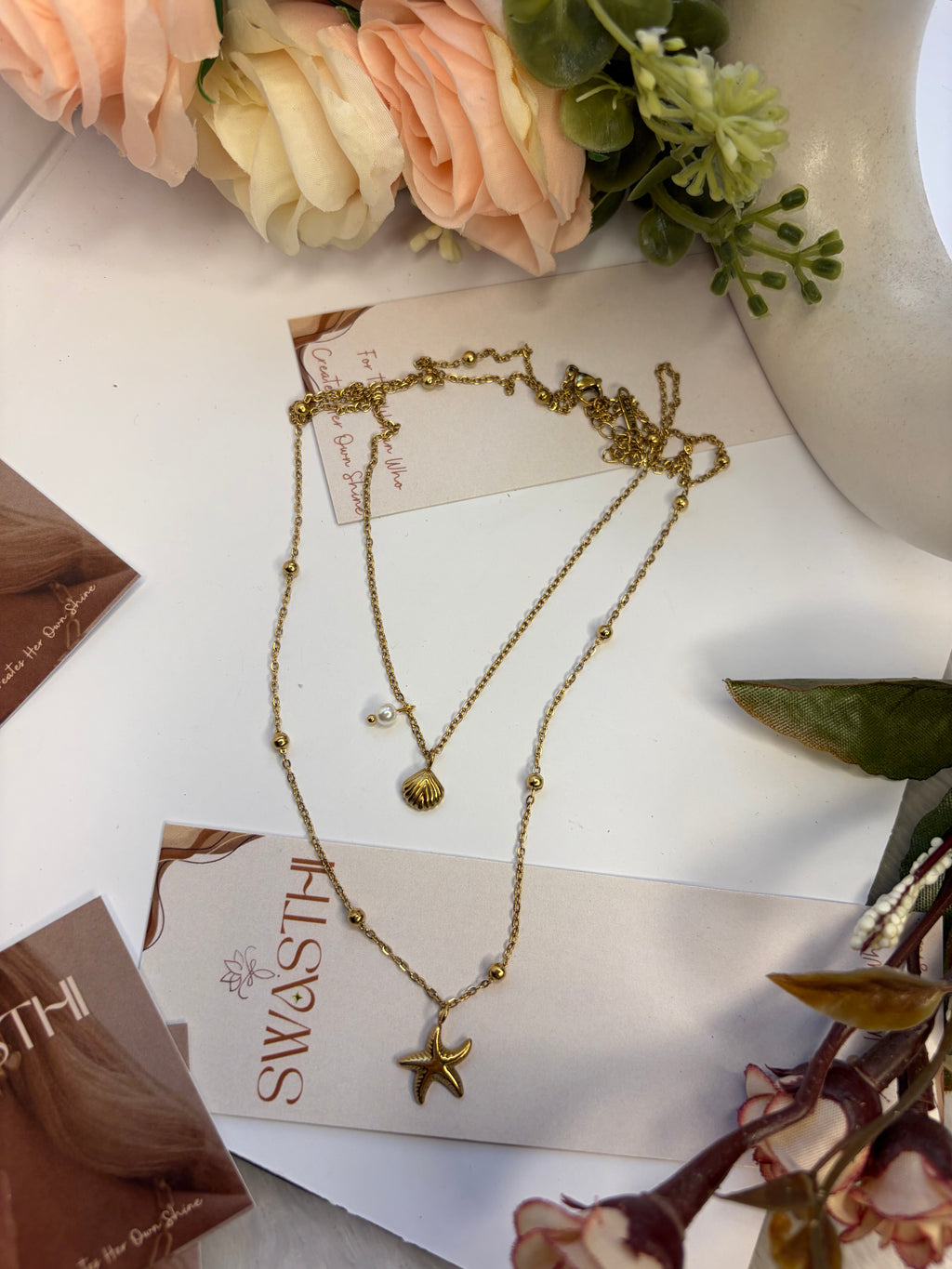 Double Layered Star Themed Chain