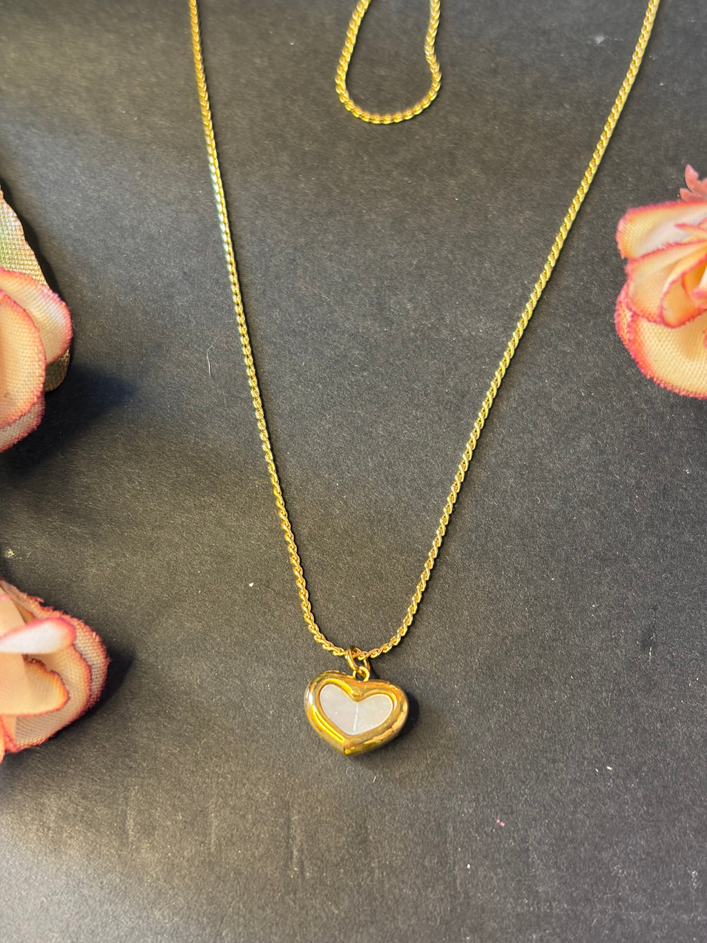 Anti Tarnish Heart Pendant chain