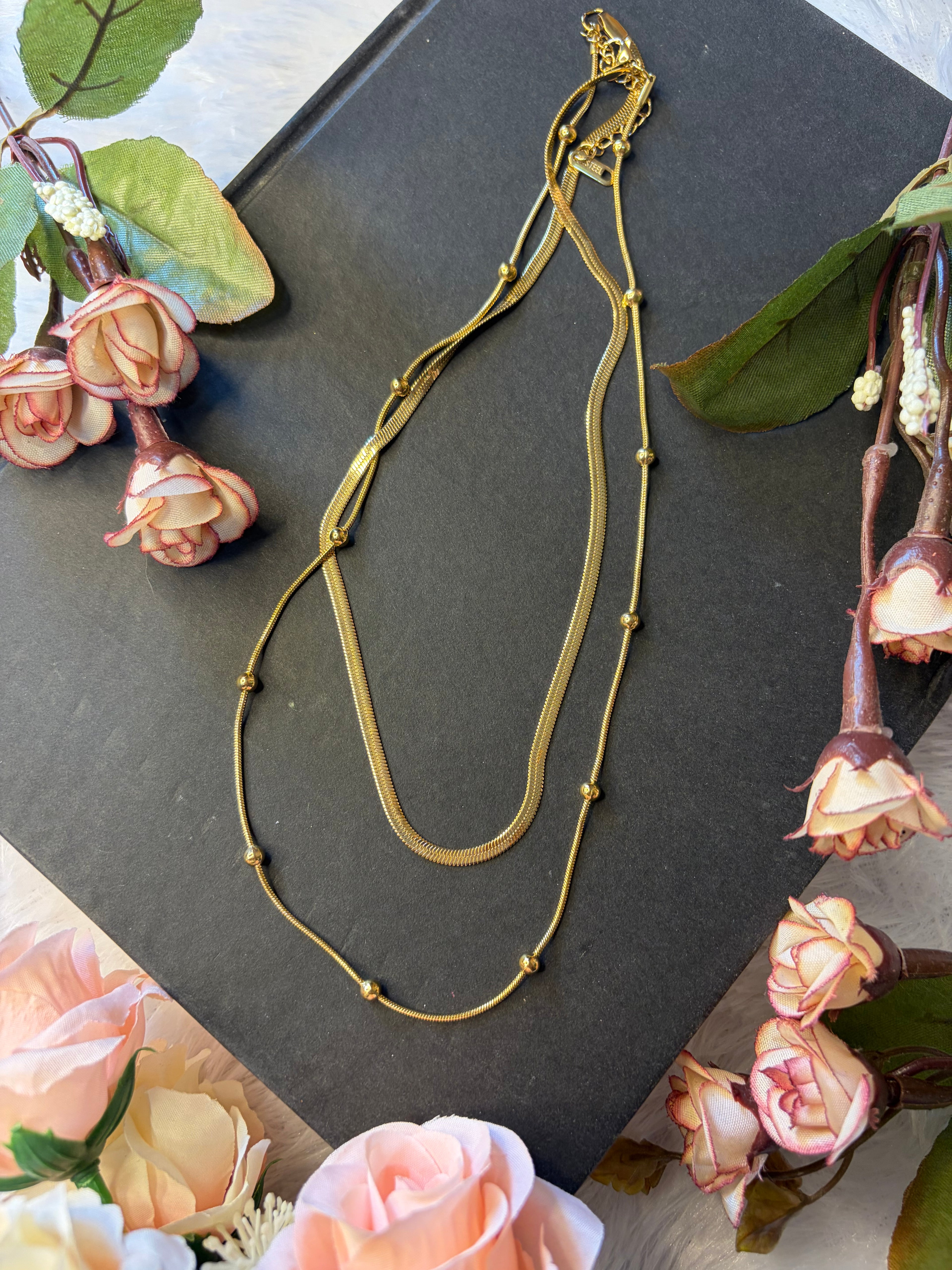 Anti Tarnish Double Layered Chain