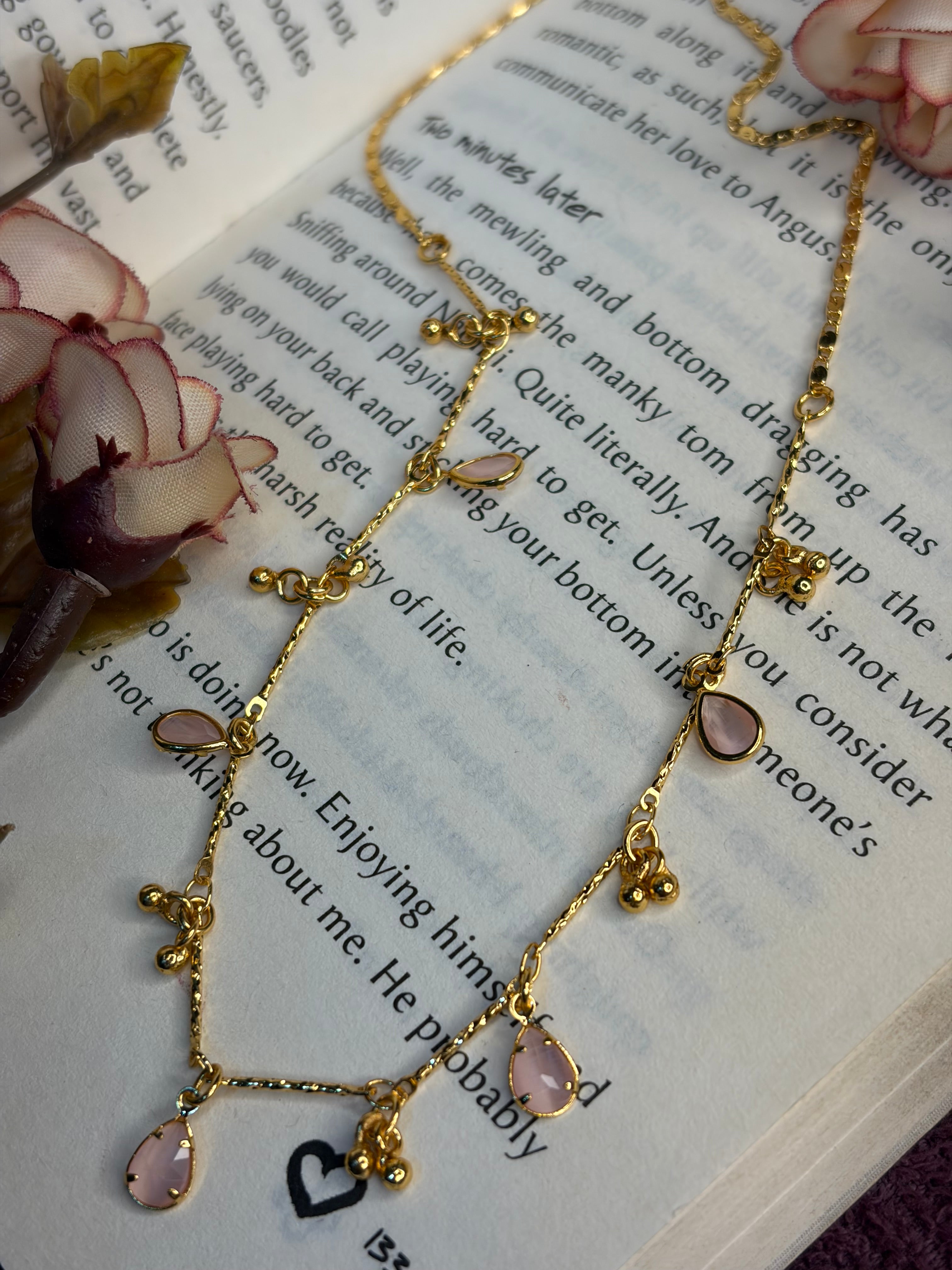 Pink Drops Chain