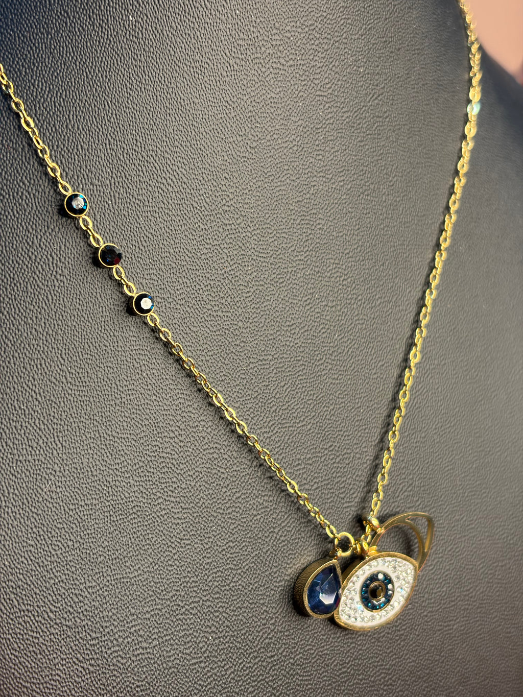 Anti Tarnish Evil Eye Chain