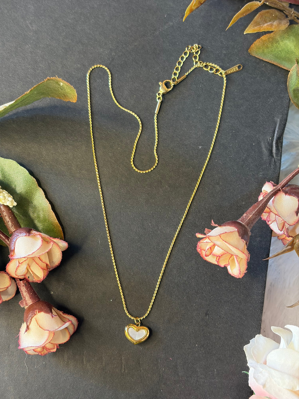 Anti Tarnish Heart Pendant chain