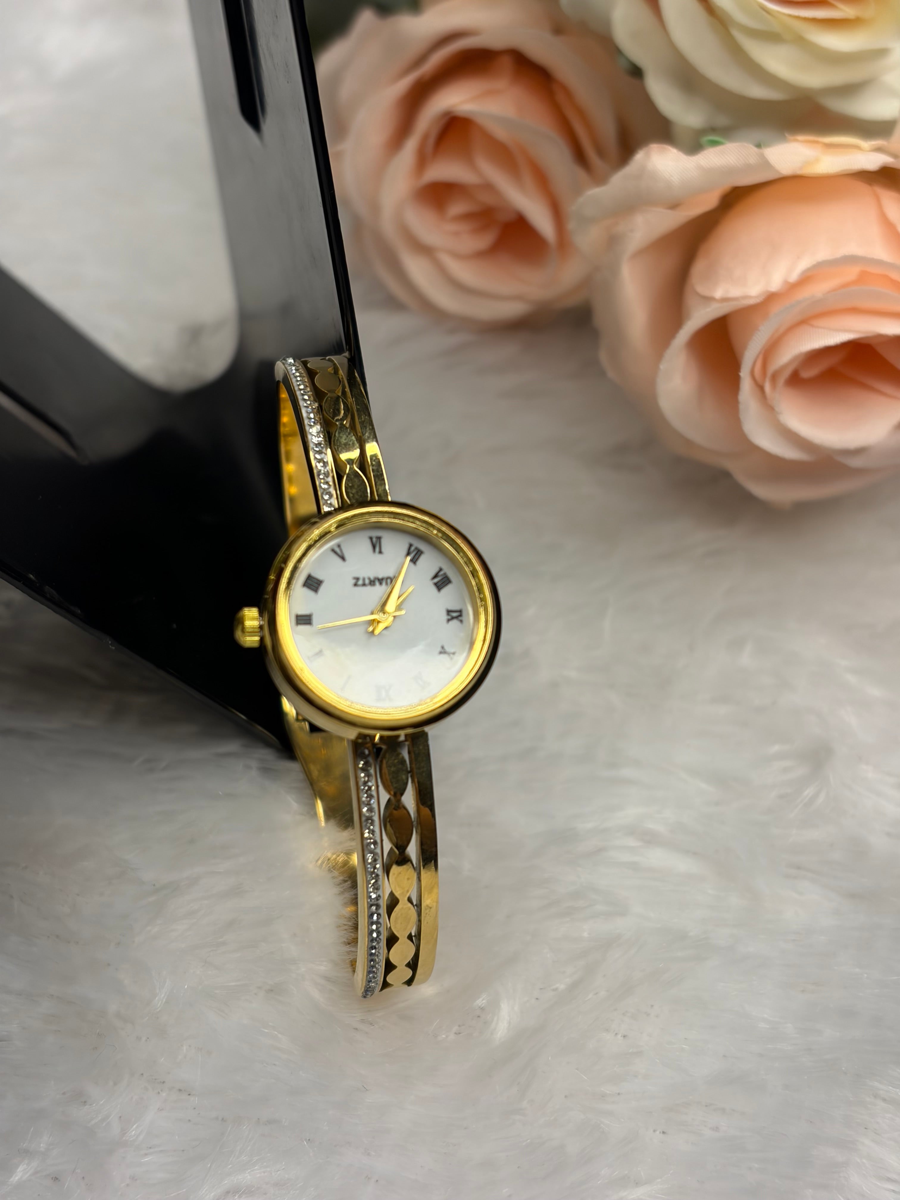 Gold Kada Watch