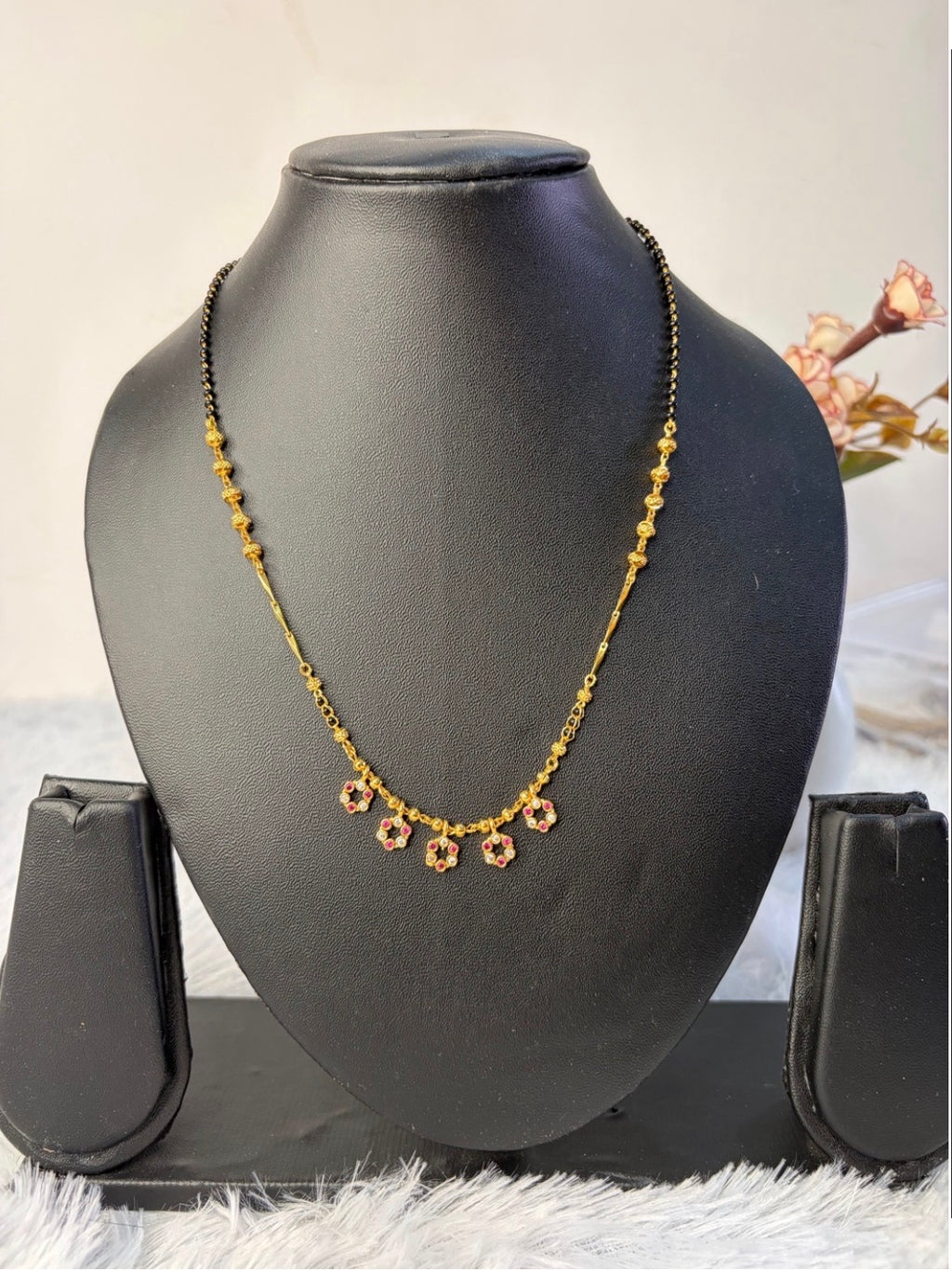 Short Black Beads