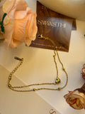 Double Layered Heart Chain Braclet