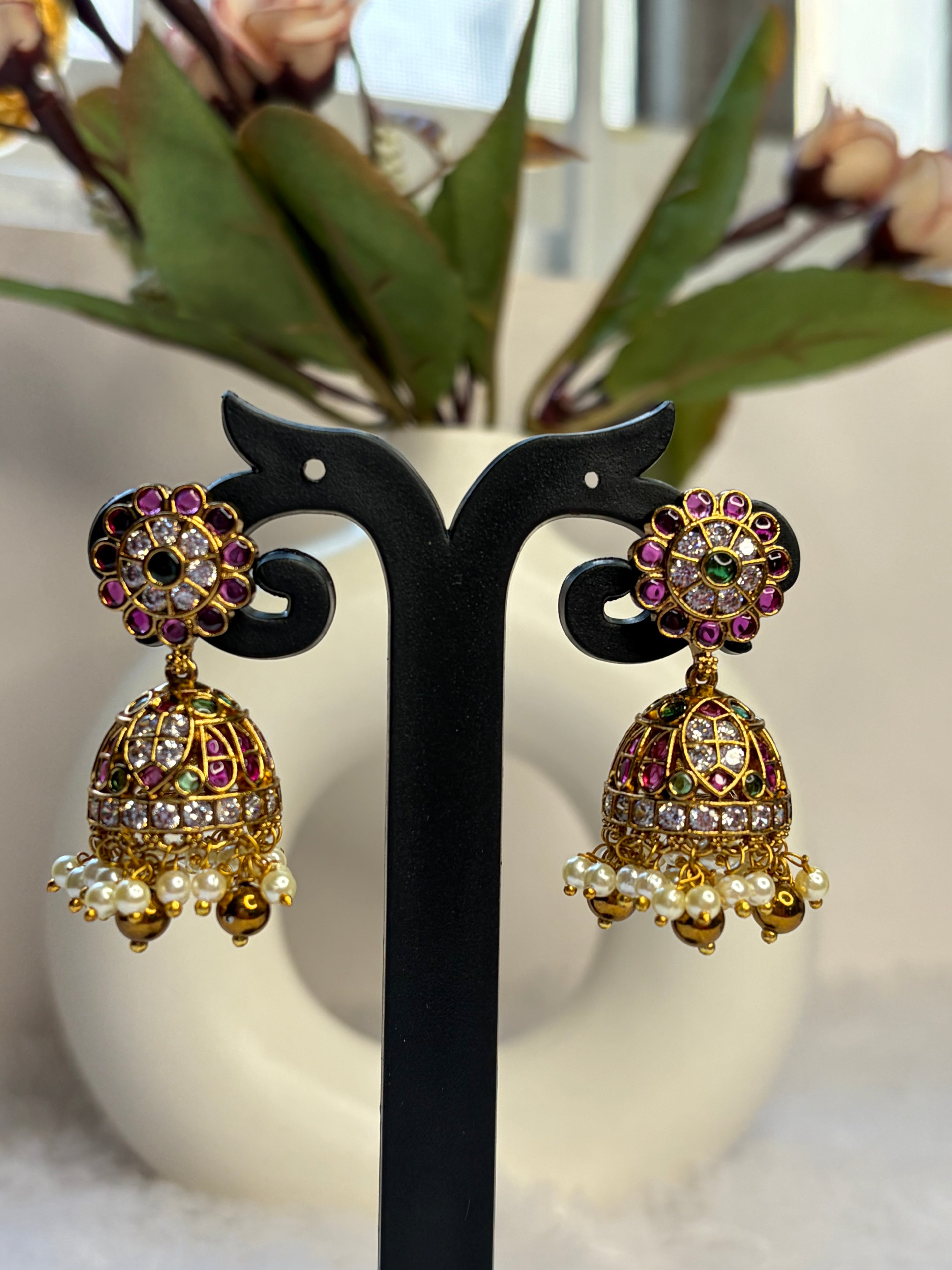 Traditional Jadau Kundan Buttalu