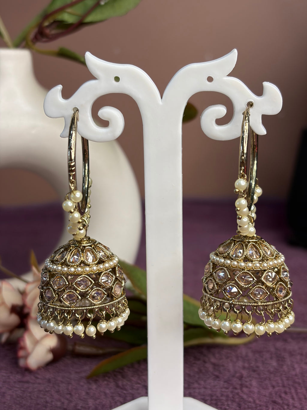 Jhumkas with Ring