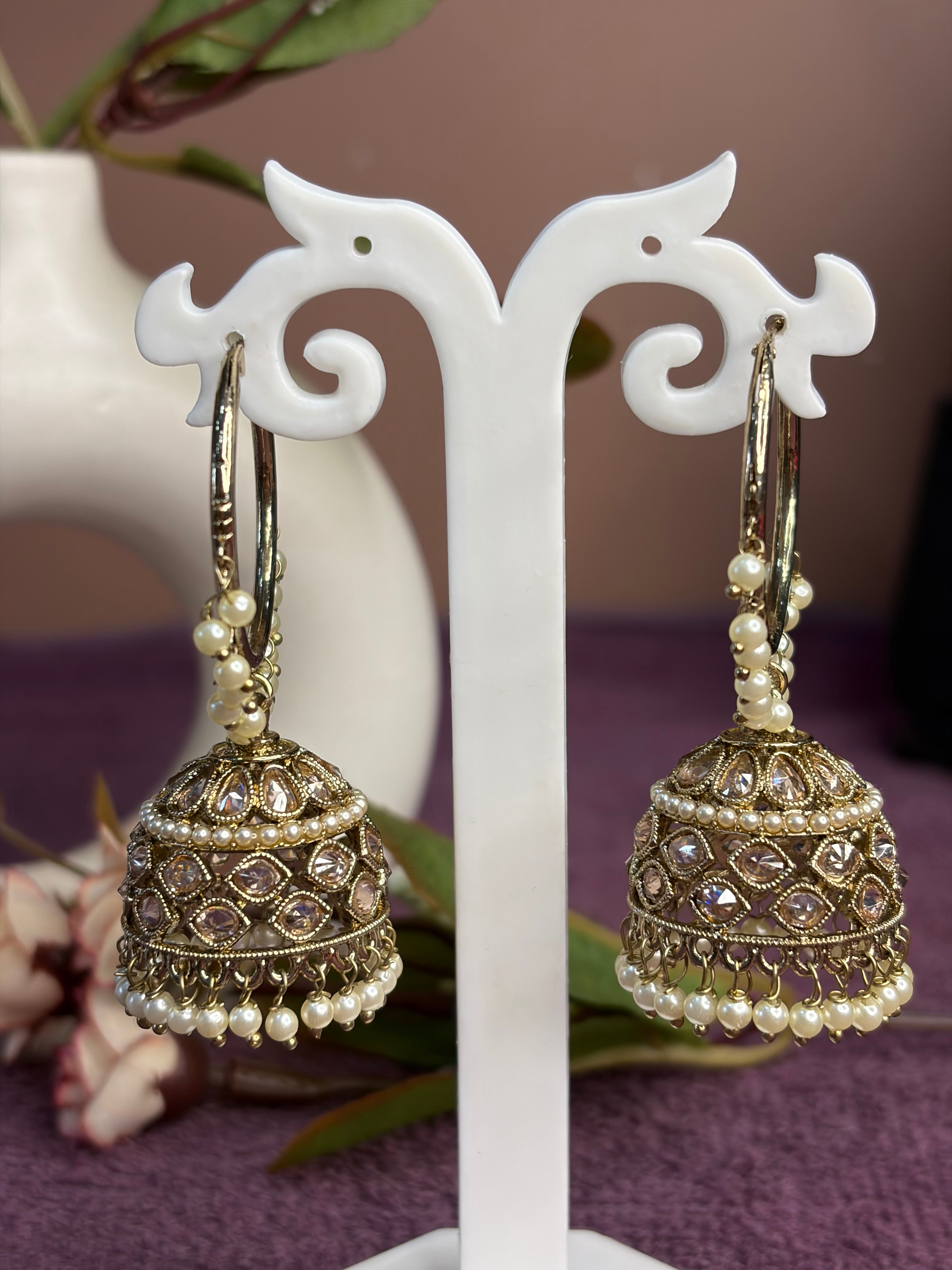 Jhumkas with Ring
